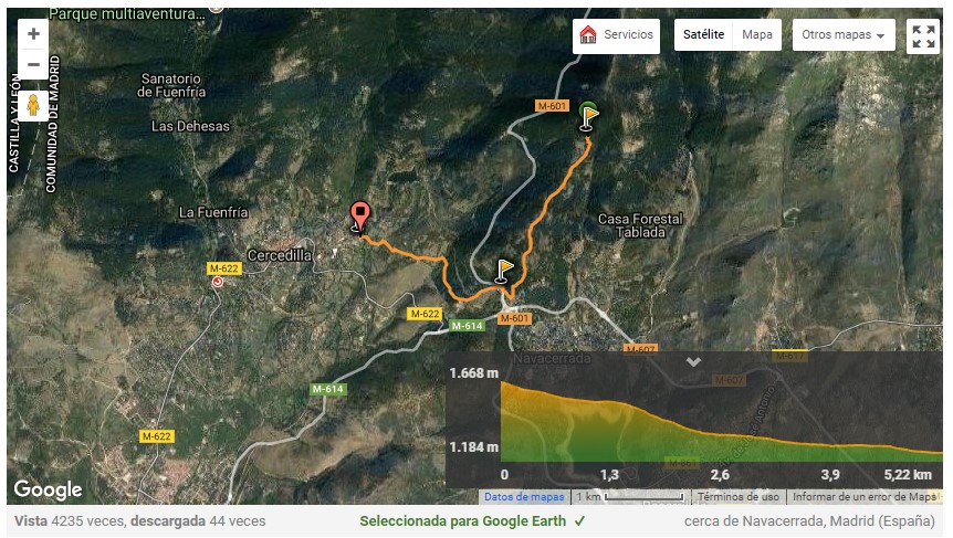 ruta descenso la barranca cercedilla